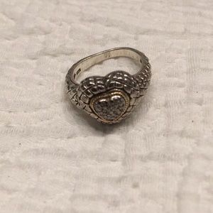 Effy Silver and white gold Ring with diamonds